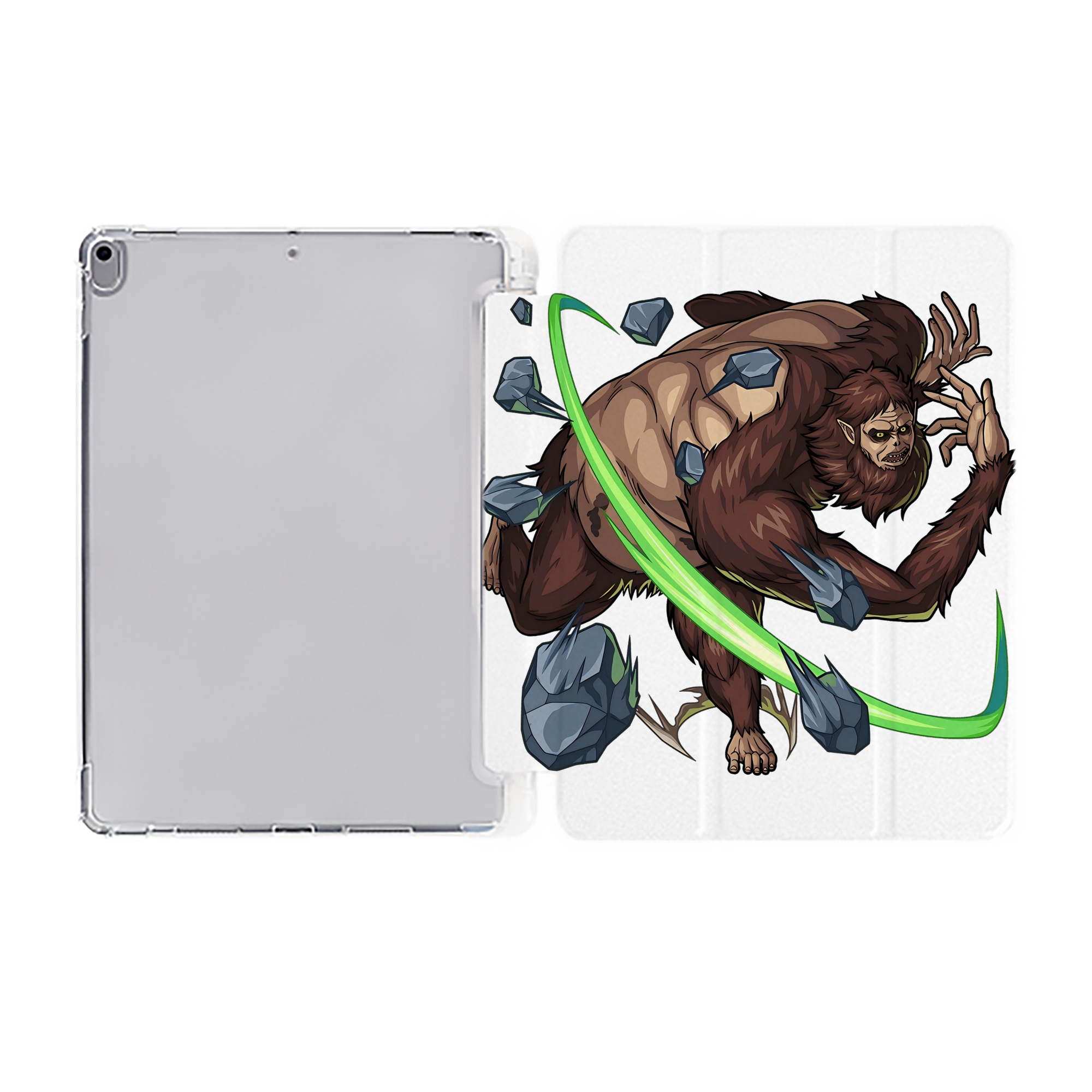 （画像用） 進撃の巨人 Attack on Titan IPad ケース ペン収納付き 三つ折りスタンド PUレザー×シリコン 対応機種9.5/10.5/10.9インチ